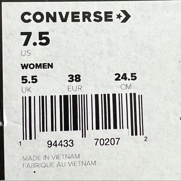 NWT Converse Chuck Taylor All Star Lift Platform Stripes Women’s Shoes - Picture 7 of 8